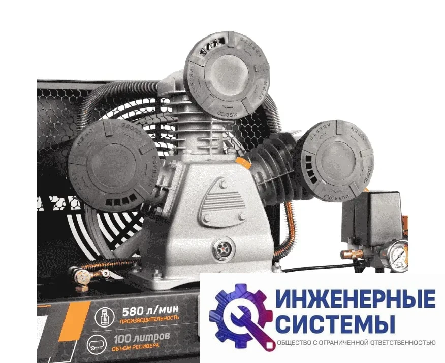 Patriot KRX 580 L100 D компрессор поршневой масляный, фото 2