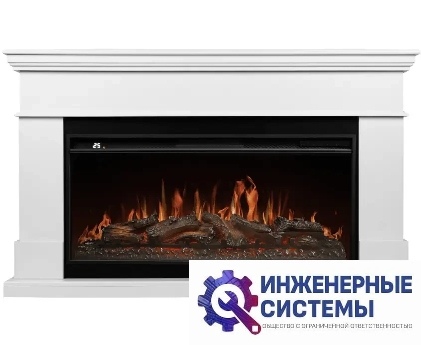 Firelight California 42/40/36 белый портал для камина, фото 2