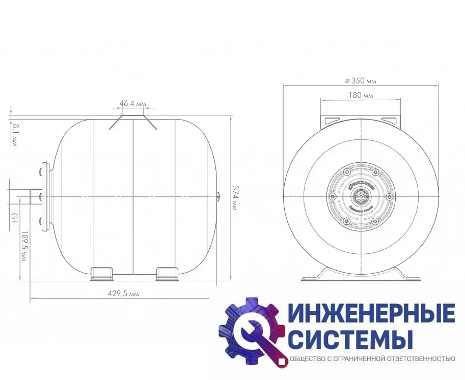 Джилекс 35 ГП к гидроаккумулятор, фото 2