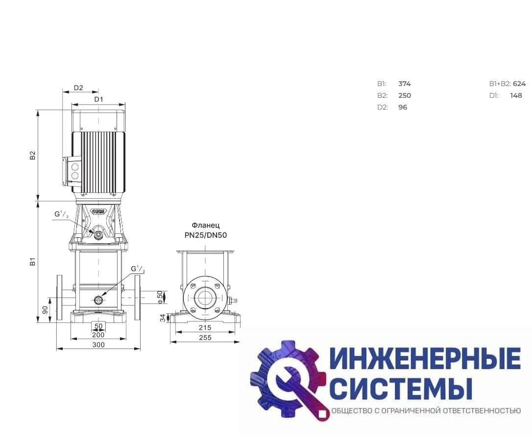 Onis MV 15-1 поверхностный насос, фото 2
