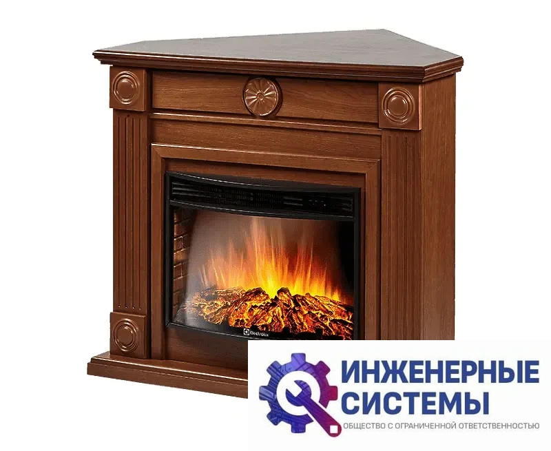 Firelight Frame 25U портал для камина (угловой) шпон дуб, фото 2