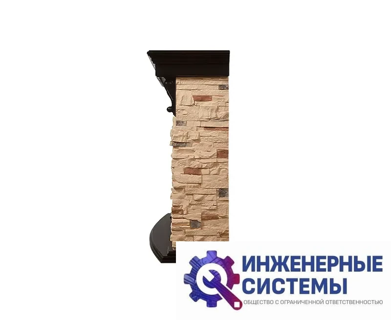 Firelight Torre 25S портал для камина камень сланец натуральный, шпон венге, фото 2
