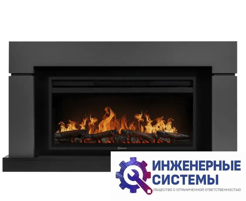 Каминокомплект: Очаг Electrolux EFP/P-4220LS, портал Lindos 42/40/36, графит, фото 2