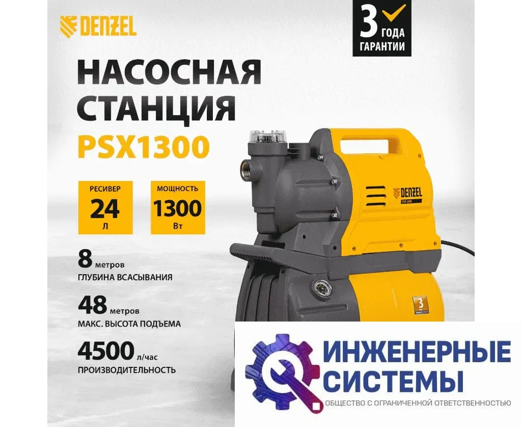 Denzel PSХ1300 насосная станция, фото 2