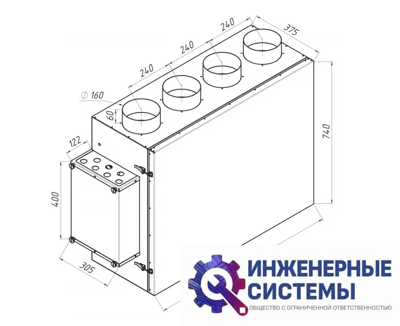 Alasca ECO V500EC E/W приточно-вытяжная установка, фото 2