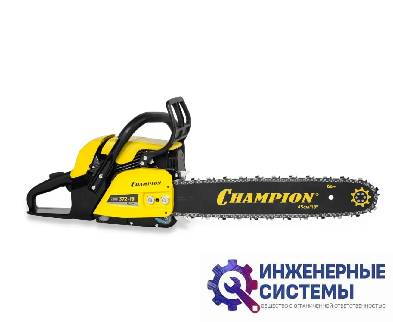 Champion 372-18 бензопила, фото 2