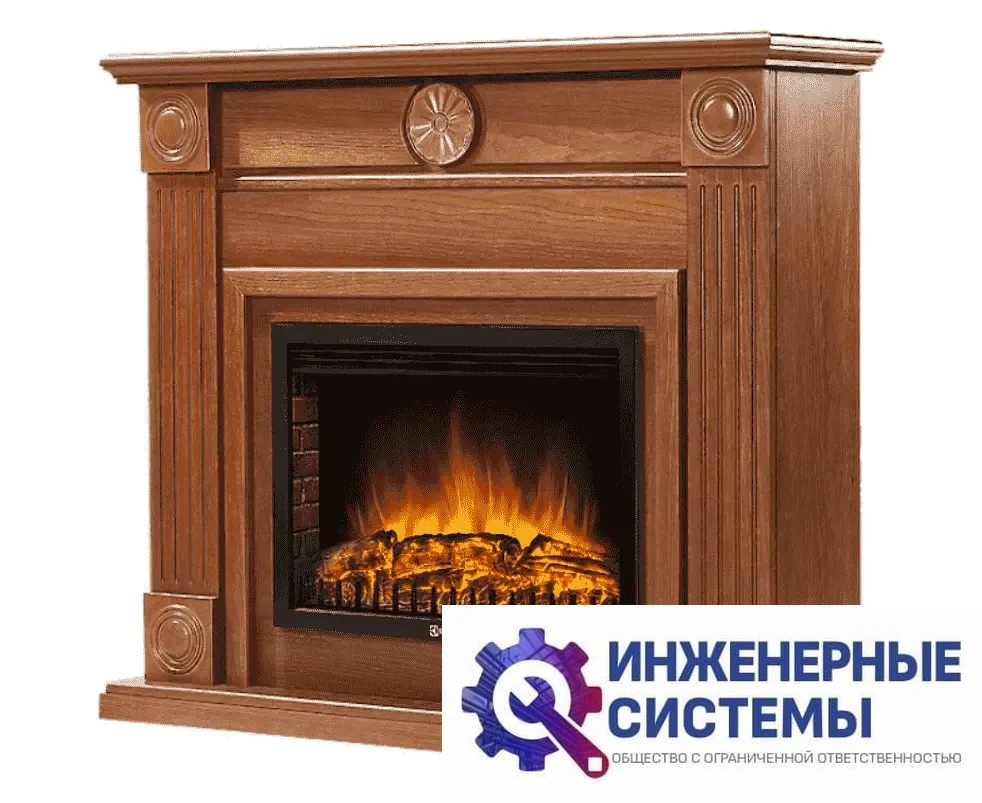 Firelight Frame 25 шпон дуб портал для камина, фото 2