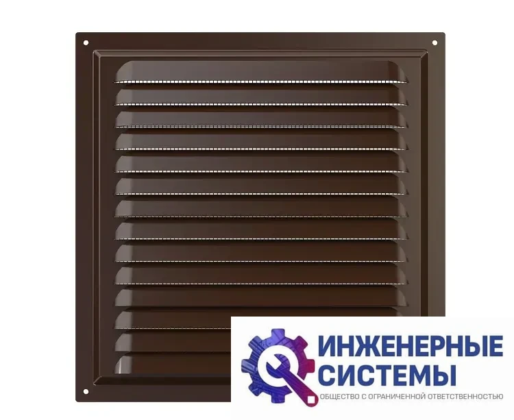 Era 2525МЭ Brown решетка из оцинкованной стали, фото 2