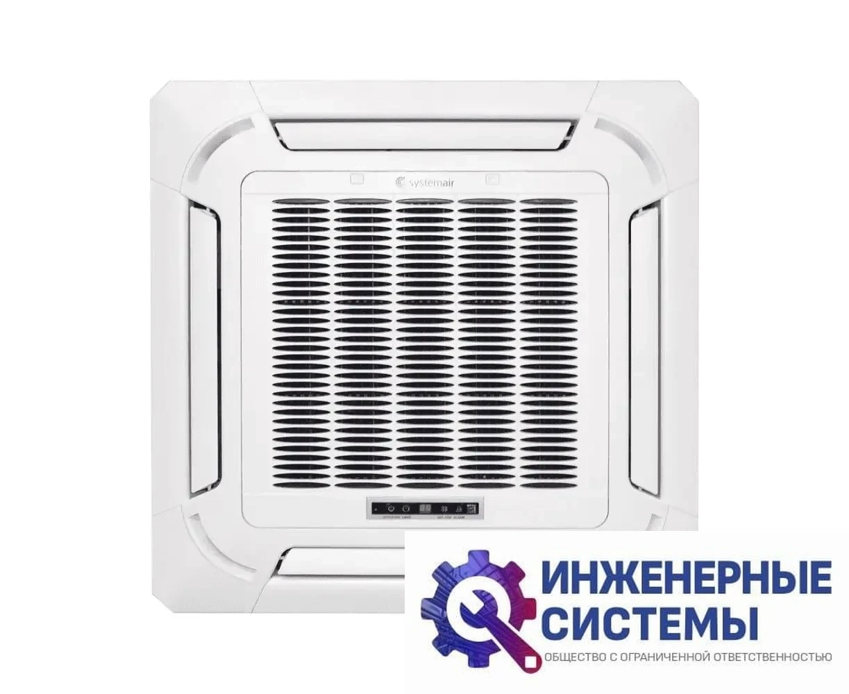 Systemair Sysplit Cassette 60 HP R Super Slim кассетный кондиционер 16 кВт, фото 2