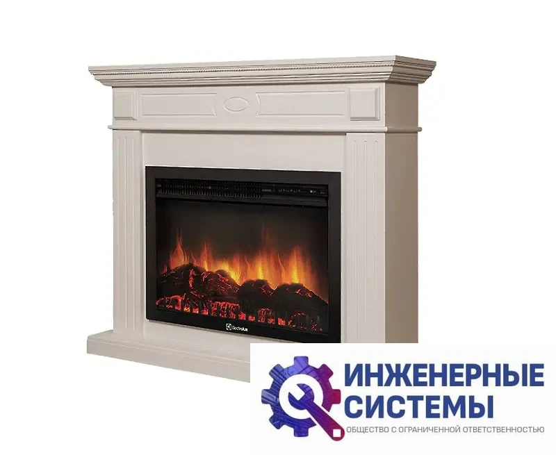 Firelight Bianco 25 портал для камина шпон белёный дуб, фото 2