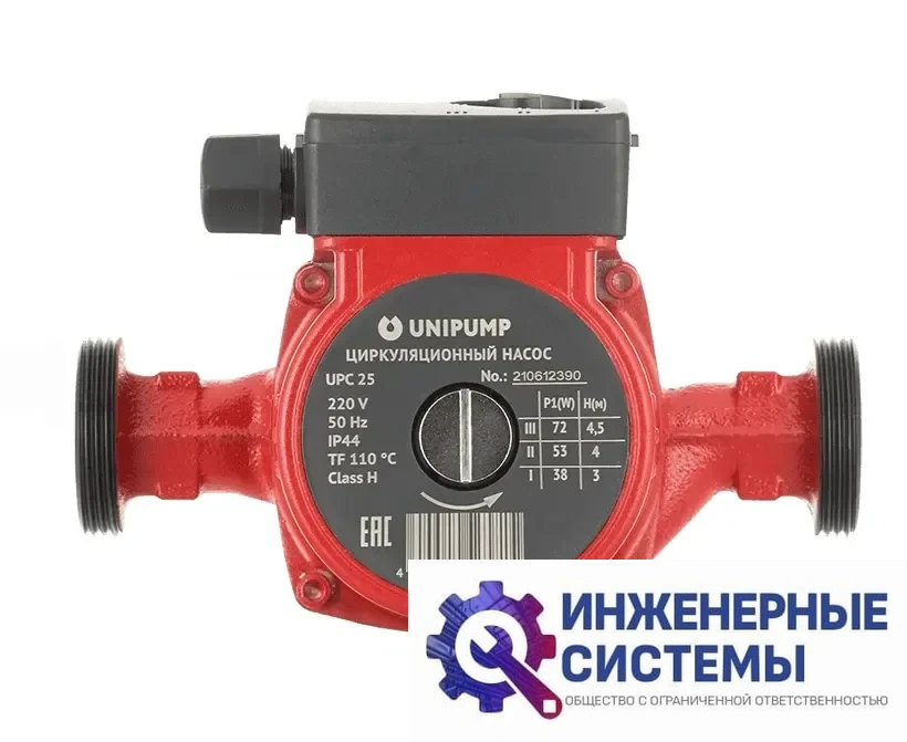 Unipump UPC 25-60 180 циркуляционный насос, фото 2