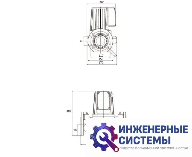 Циркуляционный насос Pumpman GRS 40/10F-M, фото 2