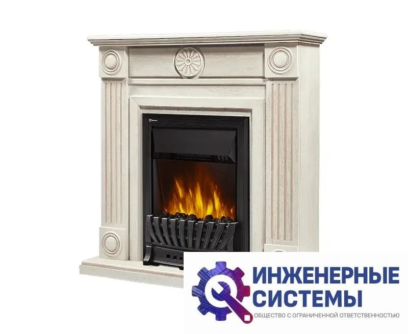 Firelight Frame Classic портал для камина шпон белёный дуб, фото 2