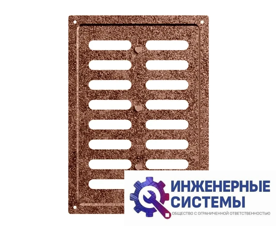 Era 1724MER Antique copper решетка из оцинкованной стали, фото 2