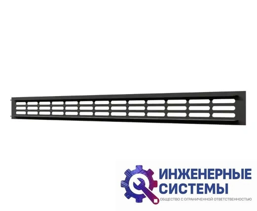 Era 5004DP AL Matt black решетка алюминиевая, фото 2