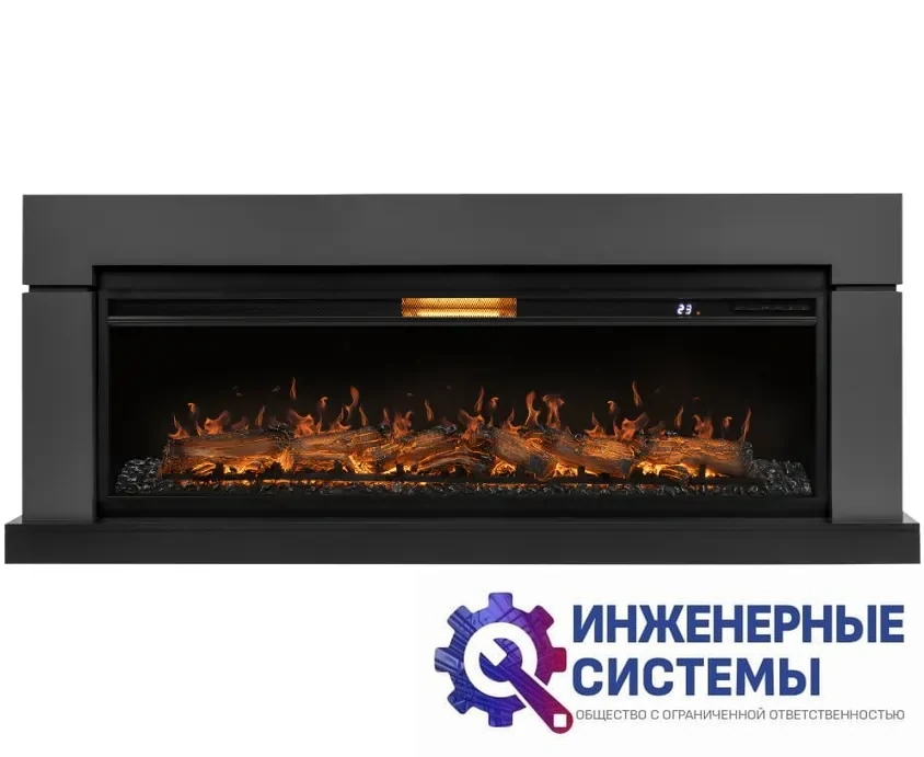 Каминокомплект: Очаг Royal Thermo Aurora RTFP/P-AR60LS, портал Lindos 60 G, графит, фото 2