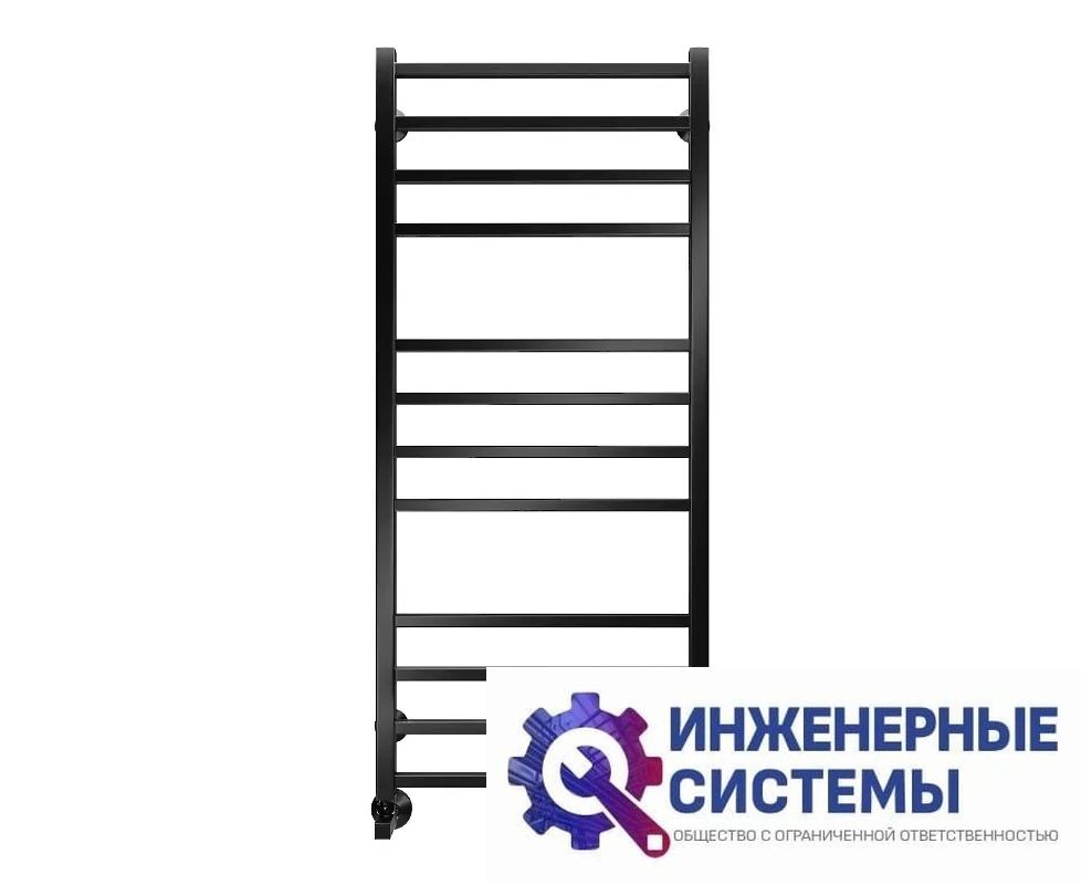 Royal Thermo Axel П12 500х1200 черный полотенцесушитель, фото 2