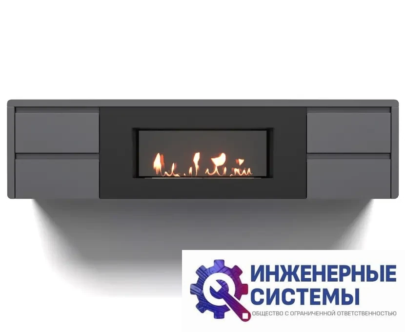 Firelight BFP/P-1700 lux графит тумба с биокамином, фото 2