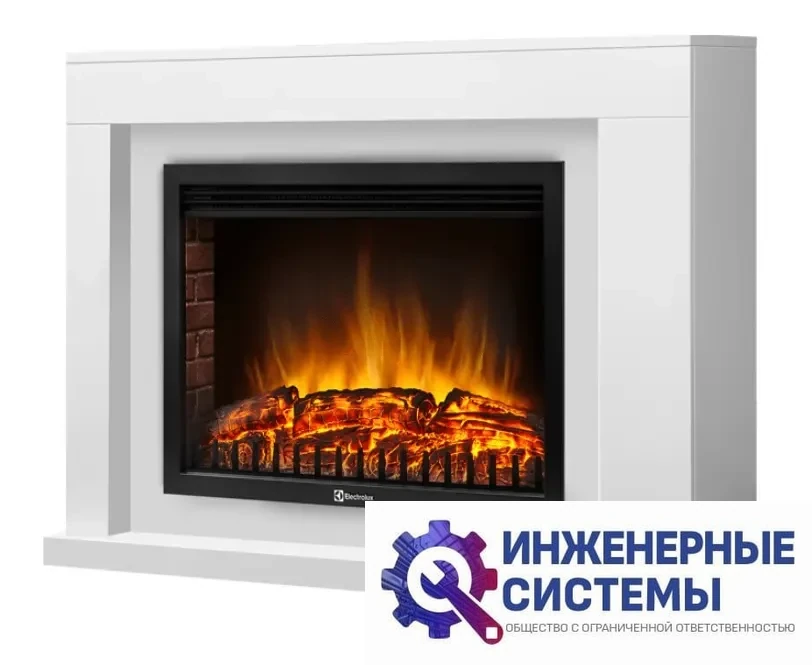Firelight Simple 25 белый портал для камина, фото 2