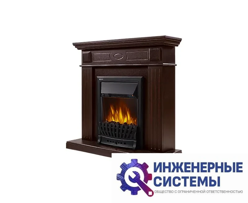 Firelight Bianco Classic портал для камина шпон темный дуб, фото 2