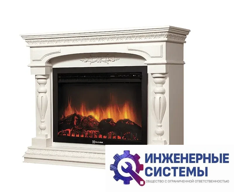 Firelight Perfetto R 30 портал для камина шпон белёный дуб, фото 2