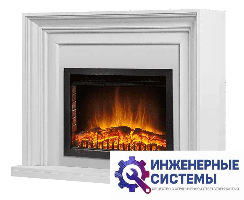 Firelight Stretto 30 белый портал для камина, фото 2