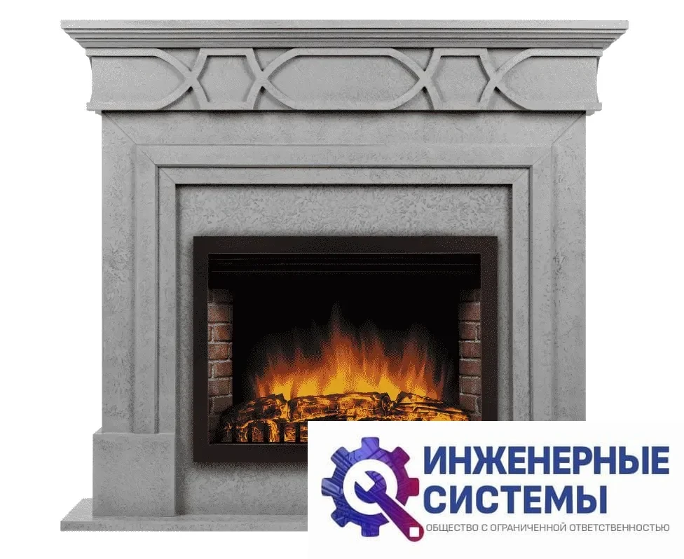 Firelight Antico 25 серый портал для камина, фото 2