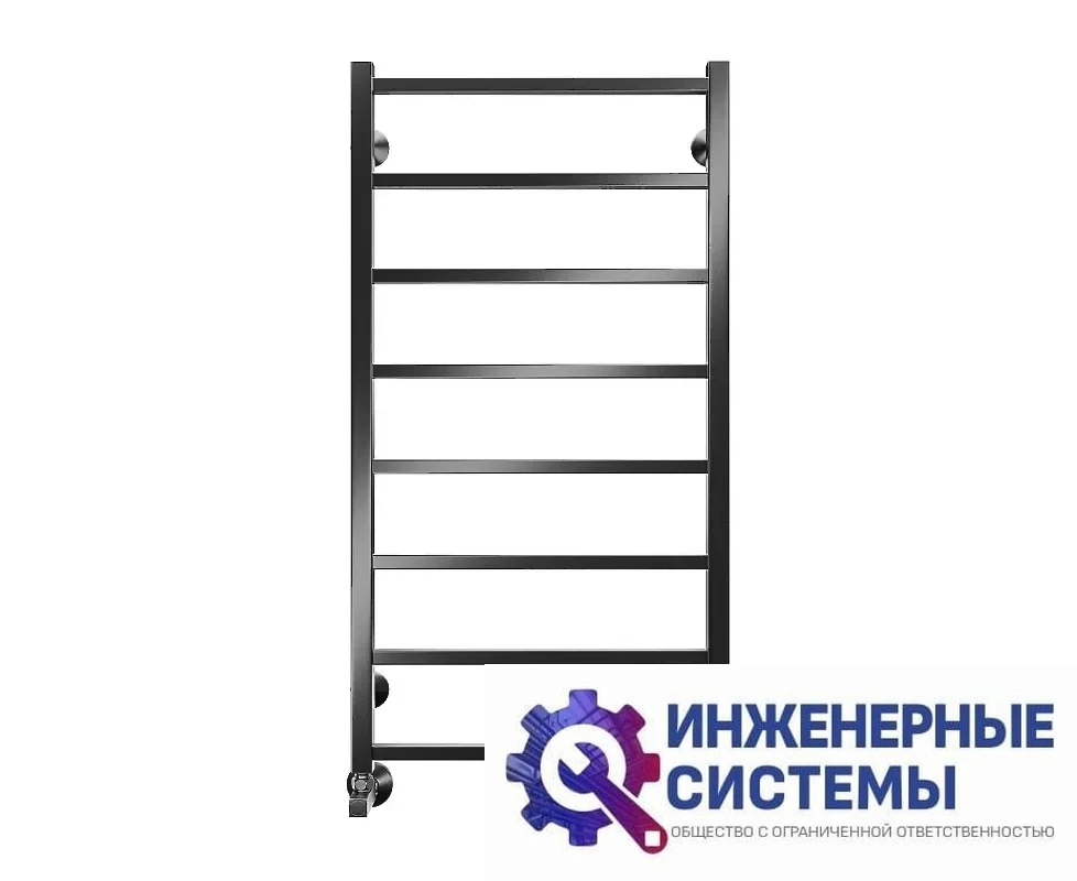 Royal Thermo Axel П8 500х1000 черный полотенцесушитель, фото 2