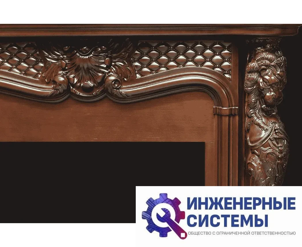 Royal Flame Castle портал для камина Темный дуб, фото 2