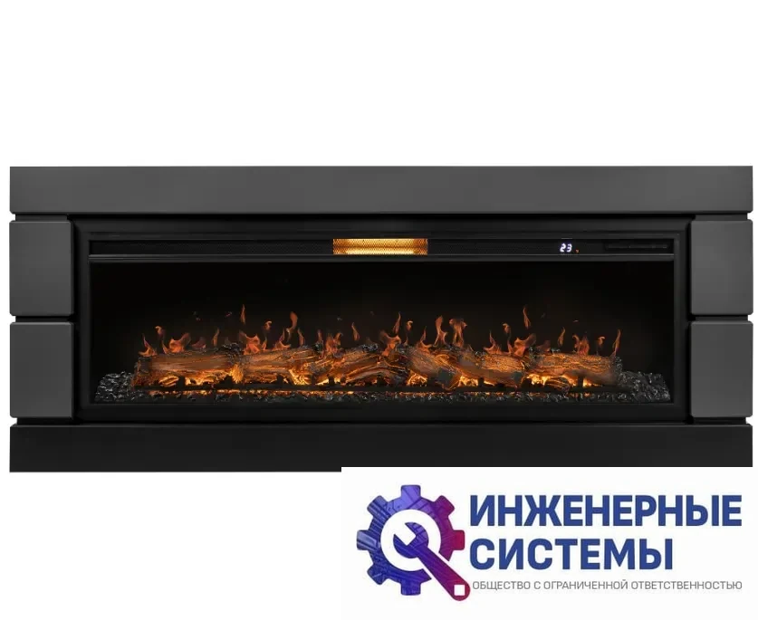 Каминокомплект: Очаг Royal Thermo Aurora RTFP/P-AR60LS, портал Moderno 60, графит, фото 2