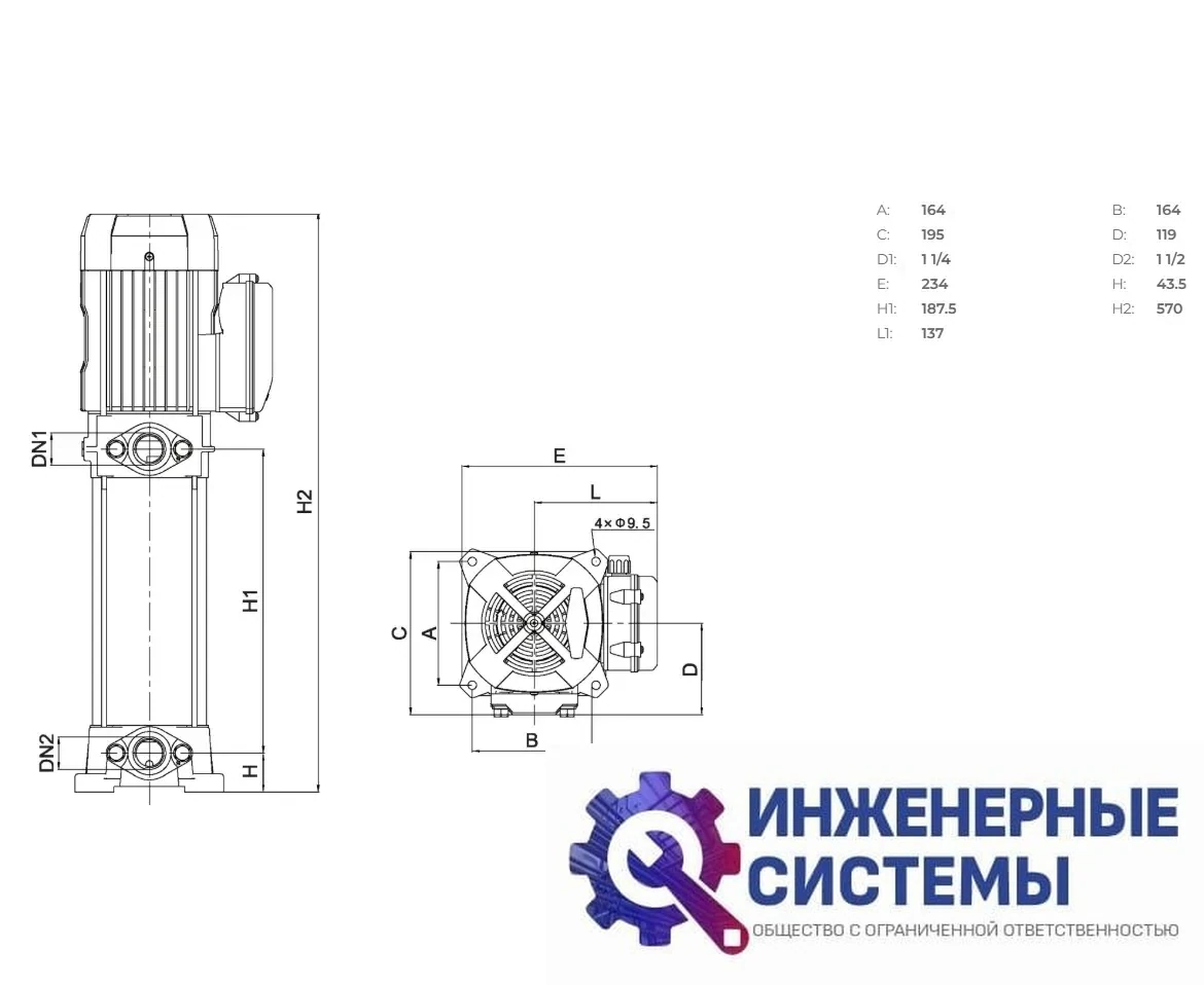 Onis PV 12-3 поверхностный насос, фото 2