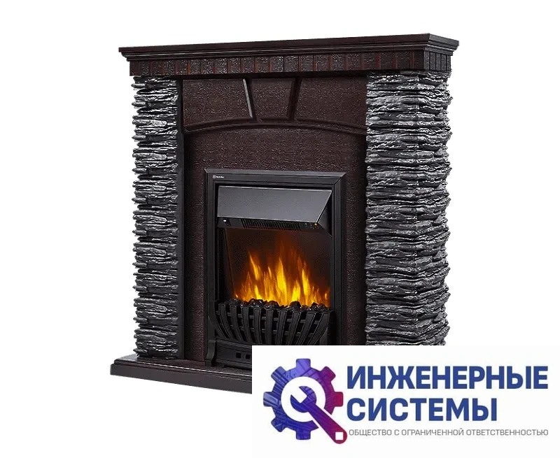 Firelight Porto Classic портал для камина камень черный, шпон венге, фото 2