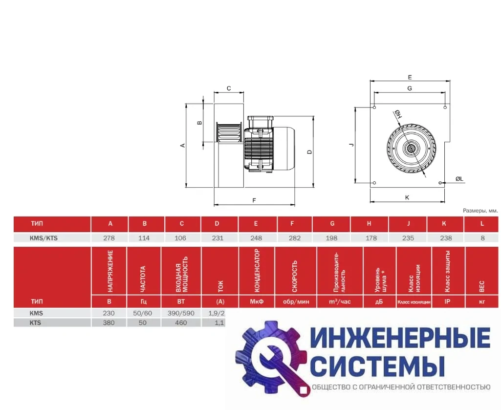 BVN KMS радиальный вентилятор, фото 2