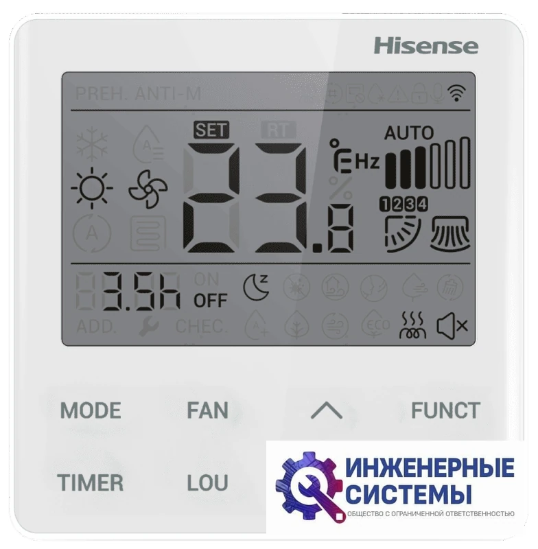 Hisense AVT-24UR4RB8 внутренний блок инверторной мульти сплит-системы, фото 2