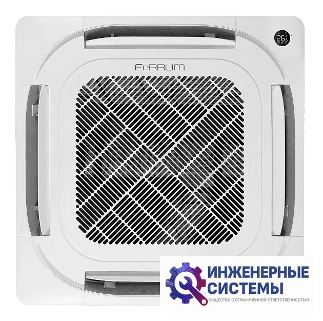 Ferrum FLCAC24C2_MR1/FLCAU24U2_MR1 кассетный кондиционер 7 кВт, фото 2