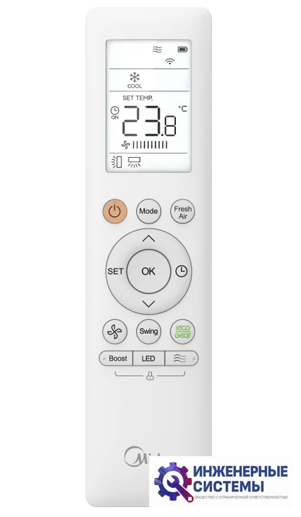 Midea MMCA1BU-09HRFN8 внутренний блок инверторной мульти сплит-системы, фото 2