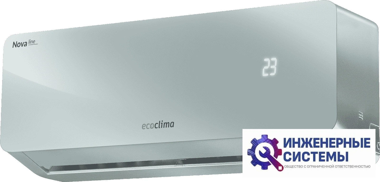 Ecoclima ECW/I-СH12/AAS-4R1 (Silver) Nova Line Inverter кондиционер 3,5 кВт, фото 2