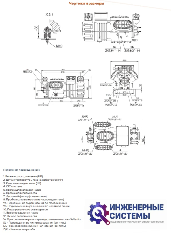 AFrost AF-6WD-25.2 (R404А) компрессор поршневой, фото 5