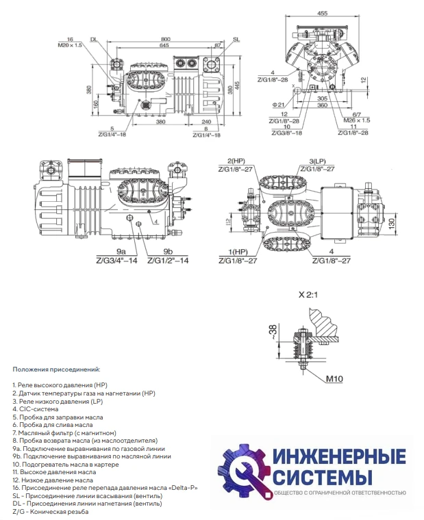 AFrost AF-6WD-30.2 (R404А) компрессор поршневой, фото 5