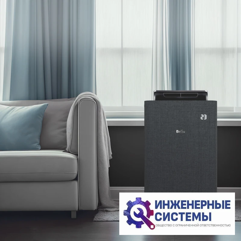 Ballu BPAC-12 EW/N6 Velure мобильный кондиционер 3,5 кВт, фото 14