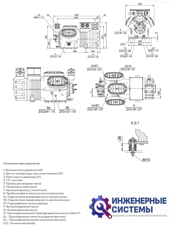 AFrost AF-6WD-40.2 (R404А) компрессор поршневой, фото 5