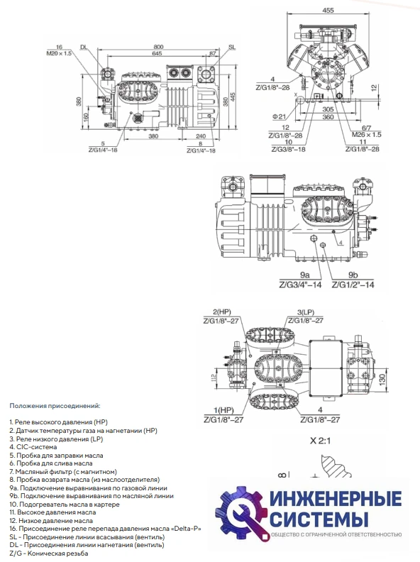 AFrost AF-6WG-35.2 (R404А) компрессор поршневой, фото 5
