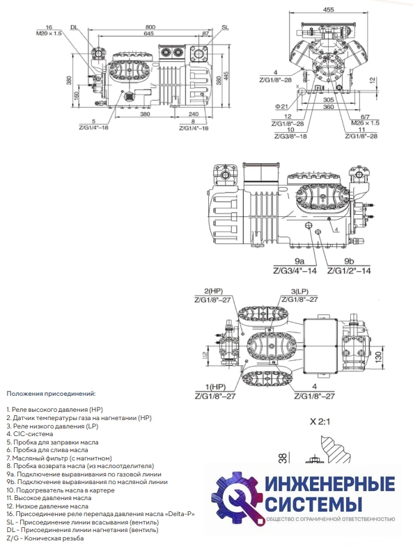 AFrost AF-6WG-50.2 (R404А) компрессор поршневой, фото 5